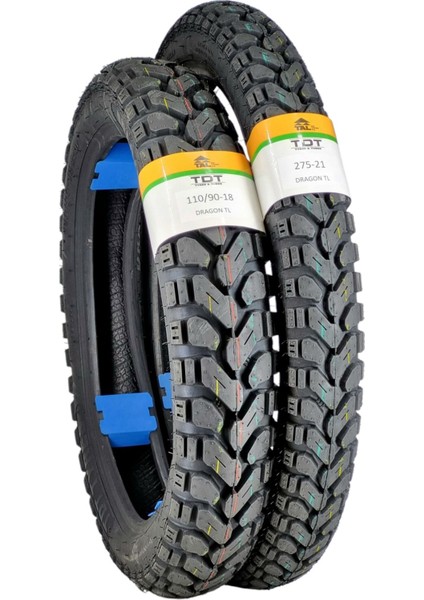 110/90-18 ve 275-21 Tl (Tubeless - Dubleks) Lastik Takımı