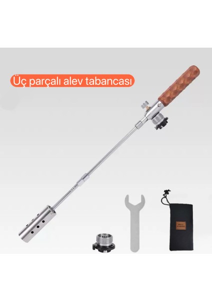 Üç Parçalı Uzun Alev Tabancası – Ayarlanabilir, Katlanabilir, Taşınabilir Kamp Tüplü Torch | 7500W Yüksek Güç | Gaz Dönüştürücü Başlıklı fırsatları