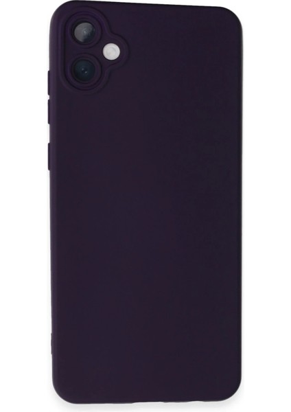 Samsung Galaxy A05 Kılıf Nano Içi Kadife Silikon - Mor Nrmsa