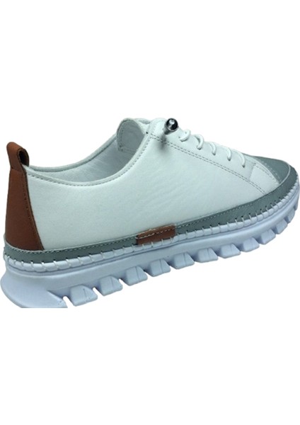 2010 Womenly Style Beyaz Gri Kadın Günlük Ayakkabı Deri indirimleri