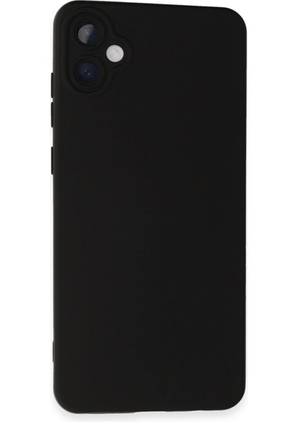 Samsung Galaxy A05 Kılıf Nano Içi Kadife Silikon - Siyah Nrmsa