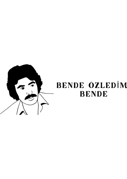 Ferdi Baba.bende Özledim Bende.20×7.cm.siyah.araba Yazısı.arma