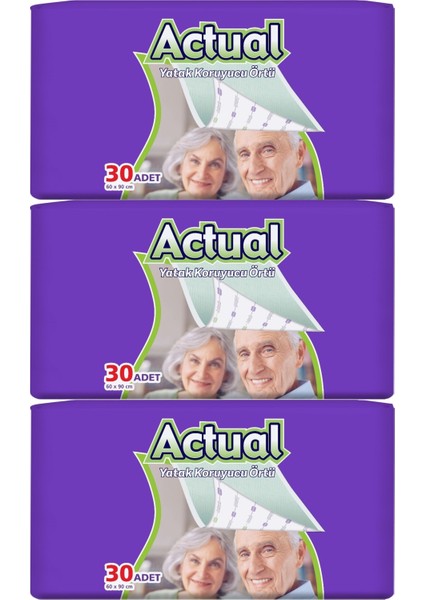 Hasta Alt Açma Yatak Koruyucu Örtü 60*90 cm 90 Adet (3pk*30)