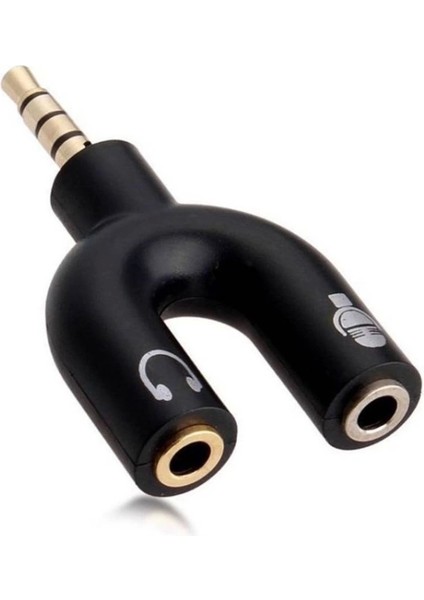 3.5 mm Stereo Erkek Kulaklık + Hoparlör Dişi Çoklayıcı Jack (4887)