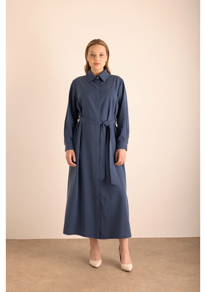 Tencel Cotton Gömlek Elbise