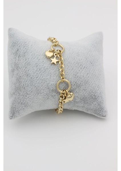 Stil Incisi/ Xupıng Jewelry Zincir Kalp,yıldız Model Bileklik