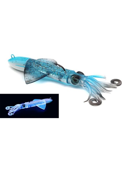 Xipi Evo 90 Set 117gr 15.5cm #03 Blue Glow Silikon Kalamar