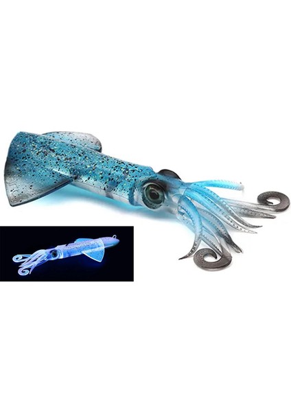 Xipi Evo Yedek Gövde 17cm 53gr #03 Blue Glow Silikon Kalamar