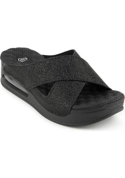 Fly 31169-430 Air Max Anatomik Taban Kadın Terlik Desenli Siyah 36-40