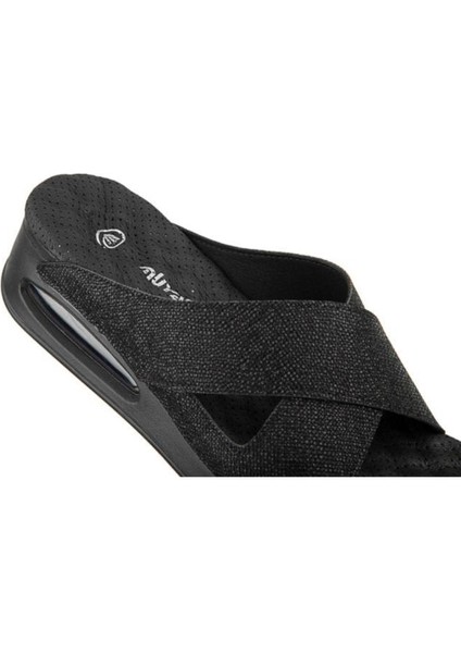 Fly 31169-430 Air Max Anatomik Taban Kadın Terlik Desenli Siyah 36-40 modelleri