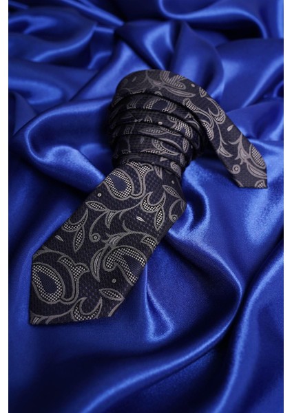 Lacivert Saten & Lacivert Şal Desen Hediye Kutulu Gömlek Kravat Seti indirimleri