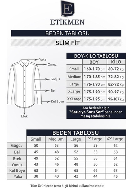 Beyaz Saten & Lacivert Çizgi Desen Hediye Kutulu Gömlek Kravat Seti