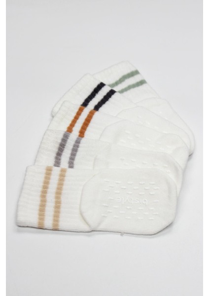 Organik Kız Erkek Bebek Çocuk 5li Çemberli Kaymaz Penye Soket Kutulu fırsatları