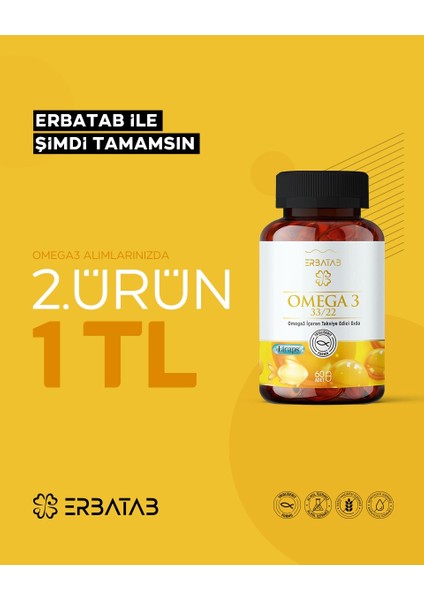 Omega 3 Balık Yağı 33/22 60 Kapsül Licaps®