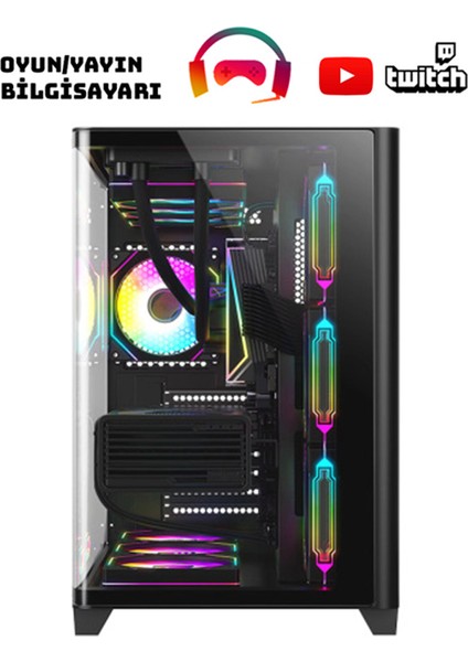 Webstar X32 Intel Core I5-14400F 32GB Ram 1tb M.2 Nvme SSD 16GB RTX5060TI Sıvı Soğutmalı Oyuncu Bilgisayarı
