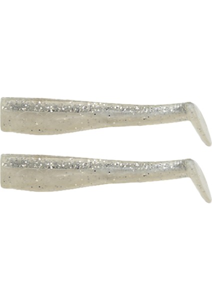 Alevin 8.5cm 5gr #07 Silver Pearl Silikon Kuyruk (2 Adet)