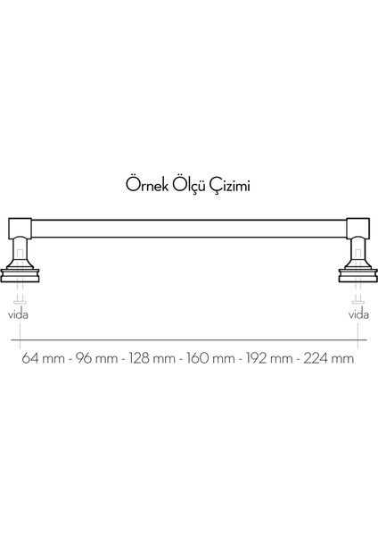 Kaş Çatlak Sırlı 96 Kulp - Beyaz / Siyah