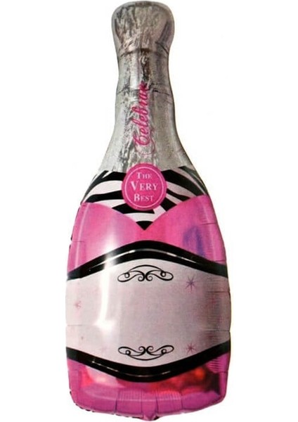 Pembe Şampanya Folyo Balon