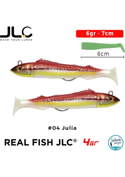 Real Fish 4 Combo Set 6gr 7cm #04 Julia (2+2) Silikon Balık