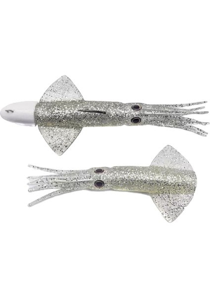Ika 70 Combo Set 86gr 14.1cm #10 Silver (2+1) Silikon Kalamar