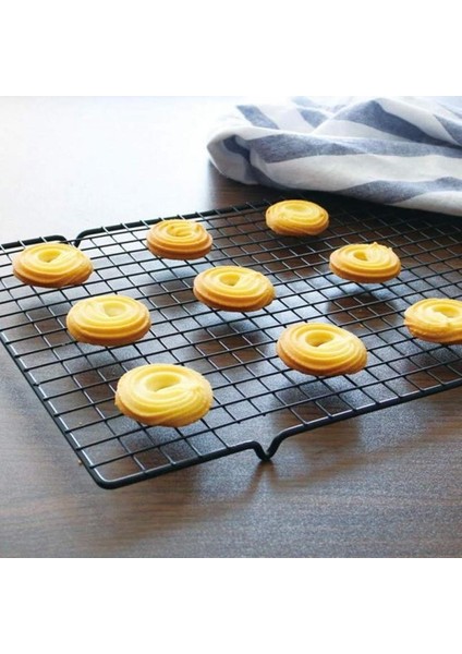 Büyük Boy Pasta Soğutma Dinlendirme Teli Ekmek Kek Kurabiye Soğutma Teli Glaso Teli 60X40 cm fiyatları