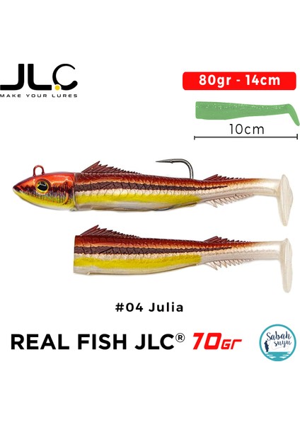 Real Fish 70 Combo Set 80gr 14cm #04 Julia (2+1) Silikon Balık