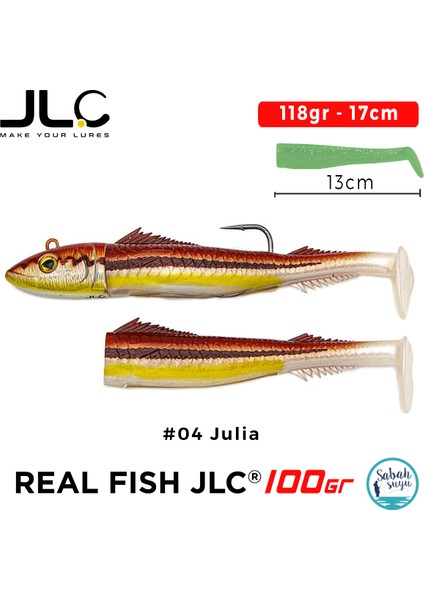 Real Fish 100 Combo Set 118gr 17cm #04 Julia (2+1) Silikon Balık