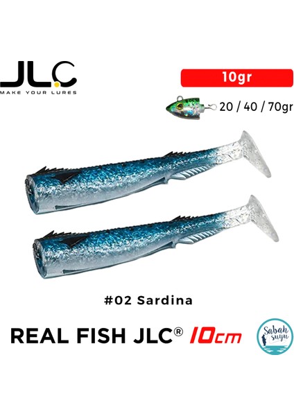 Real Fish 10cm 10gr #02 Sardina Silikon Kuyruk (2 Adet)