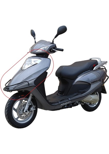 Apachı Apachi Nova 125 Ön Far Muhafaza Ön Üçgen Parça Füme Gri fiyatları