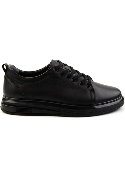 Siyah Leather Erkek Casual Ayakkabı E01018033343