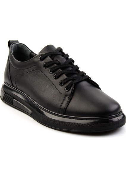 Siyah Leather Erkek Casual Ayakkabı E01018033343