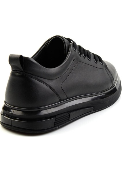 Siyah Leather Erkek Casual Ayakkabı E01018033343