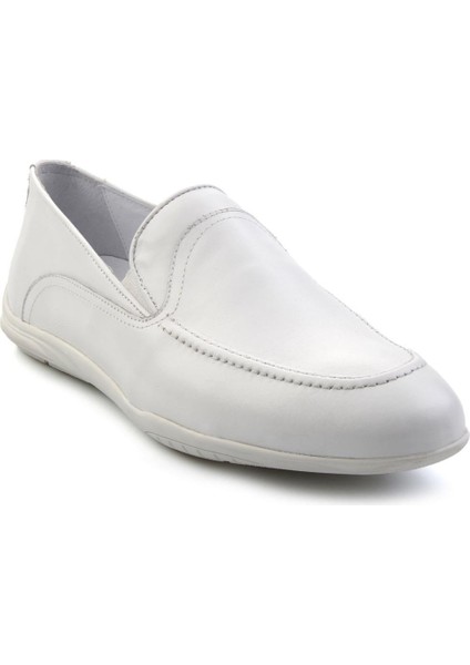 Beyaz Leather Erkek Loafer Ayakkabı E01011022203 fiyatları