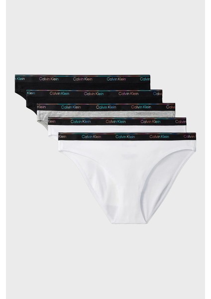 Pamuklu Logolu 5 Pack Külot LV00QD5323WBT Bayan Külot LV00QD5323 Wbt