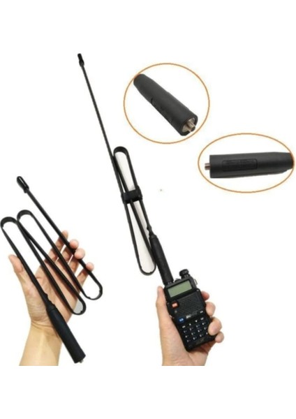 Baofeng Telsiz Anteni Katlanır Bükülebilir Anten Sma Dişi fiyatları