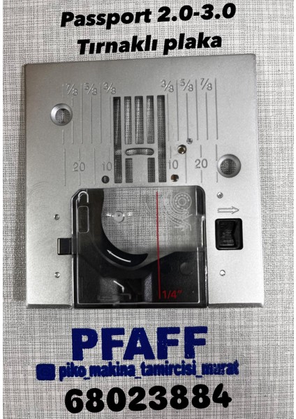 Passport 2.0-3.0 Tırnaklı Plaka Versiyon 2 68023884 Needle Plate (Zz)