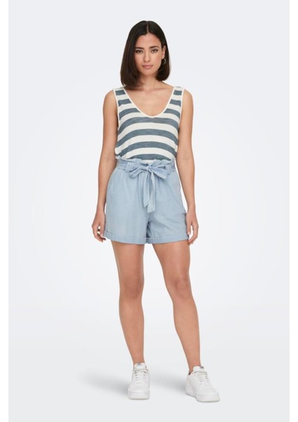 Onlbea Smılla Hw Pb Loose Dnm Shorts