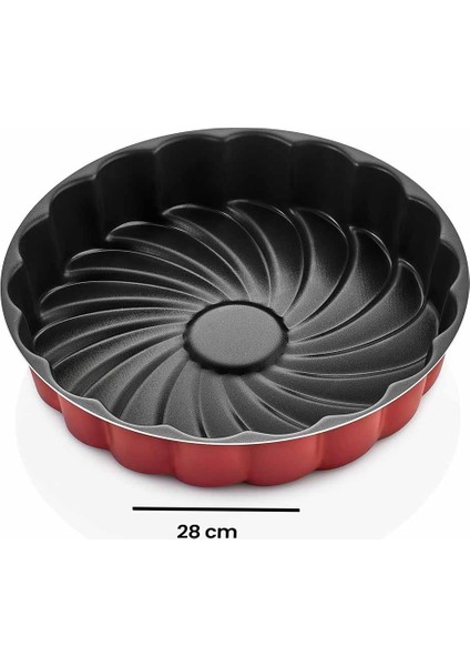 Bravo Sörf Kek Kalıbı - Kırmızı - 28 cm modelleri