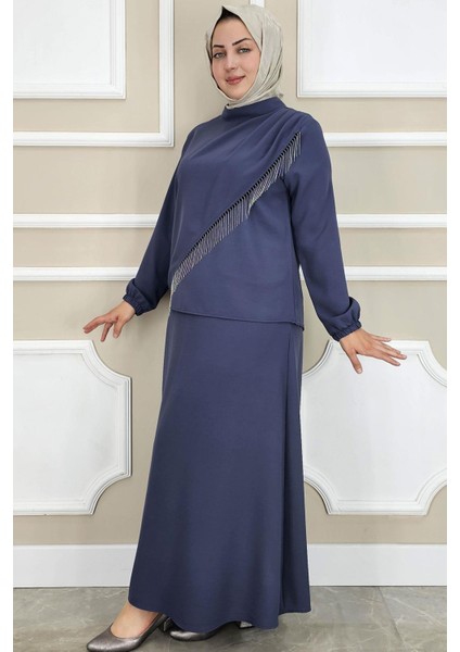 Kadın Püskü Aksesuarlı Tesettür Takım fiyatları