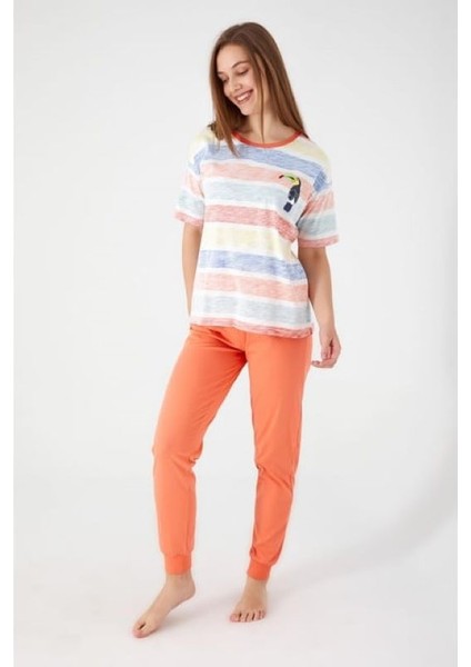 Roly Poly Sloping Krem Kadın Kısa Kol Pijama Takım fiyatları