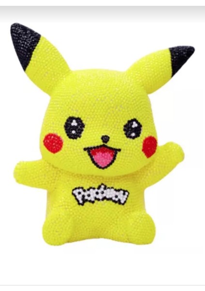 Pikachu Pokemon Diy Kendin Yap Elmas Mozaik Yapıştırma Işlemeli 3D Figürlü Kumbara Hediyelik Hobi