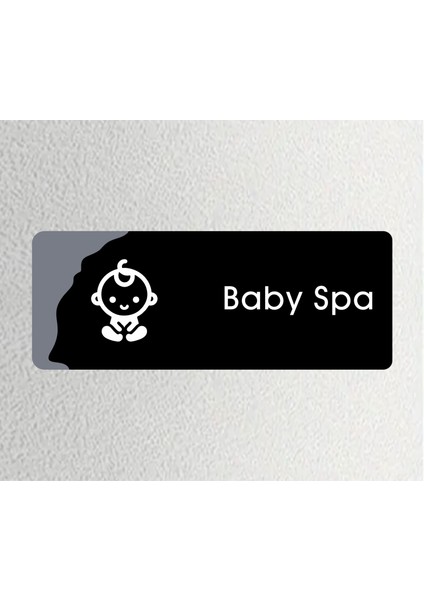 Baby Spa - Ofis Departman Kapı Isimliği, Yönlendirme Levhası 26X10 cm