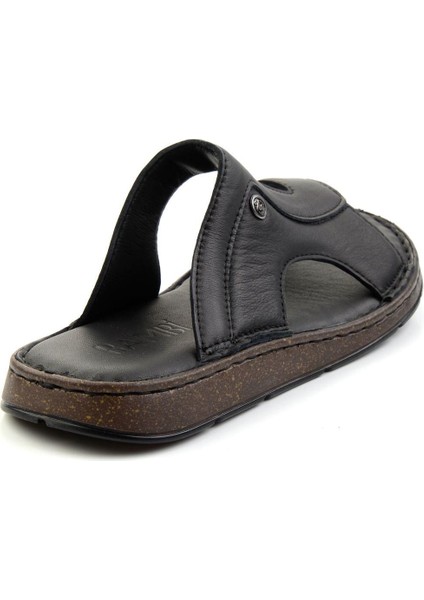 Siyah Leather Erkek Terlik E04433010543 modelleri