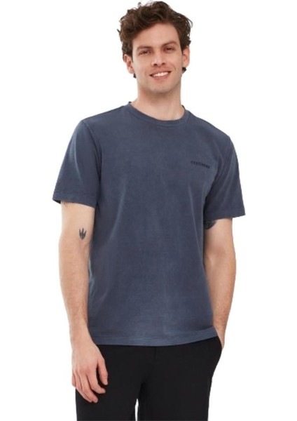 Organic Coll. M Short Sleeve T-Shirt S241166-410 Lacivert Tişört