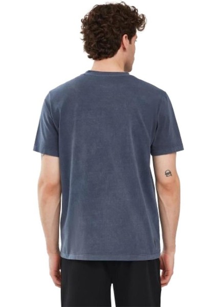 Organic Coll. M Short Sleeve T-Shirt S241166-410 Lacivert Tişört fırsatları