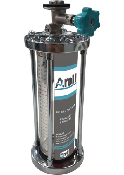 R600A R290A Vanalı Skalalı Gaz Verme Dolum Aparatı R-600A R-290A