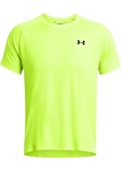 UA Tech Textured SS 1382796-731 ERKEK Sarı Tişört