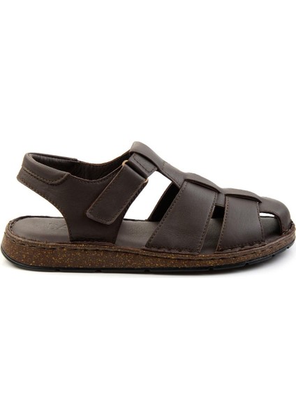 Kahve Leather Erkek Sandalet E05433011043