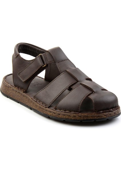 Kahve Leather Erkek Sandalet E05433011043