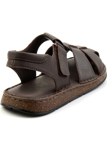 Kahve Leather Erkek Sandalet E05433011043